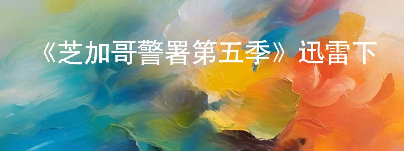 陳國卿發布《芝加哥警署第五季》迅雷下載/在線觀看-犯罪歷史-美劇天堂
